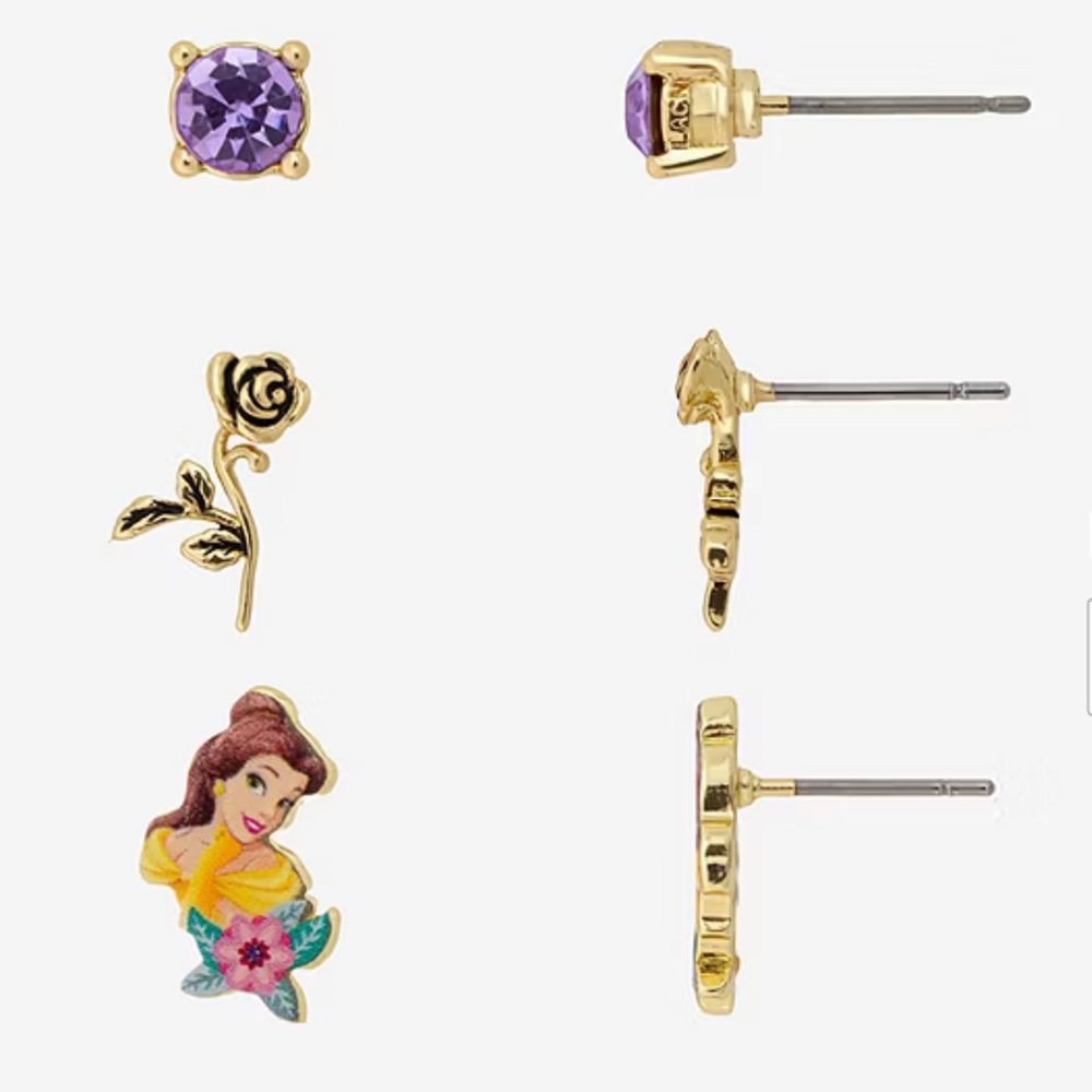 Disney Classics Jewelry | Beauty and the Beast | Belle Earrings Set